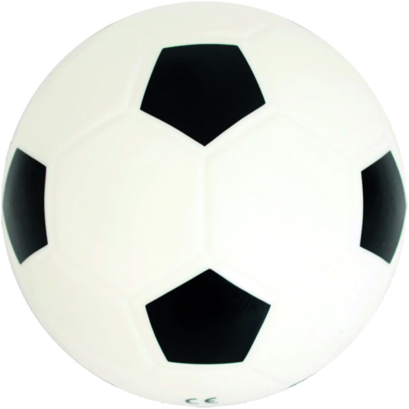 Softball, Gummi, Ø 190 mm, weiß/schwarz