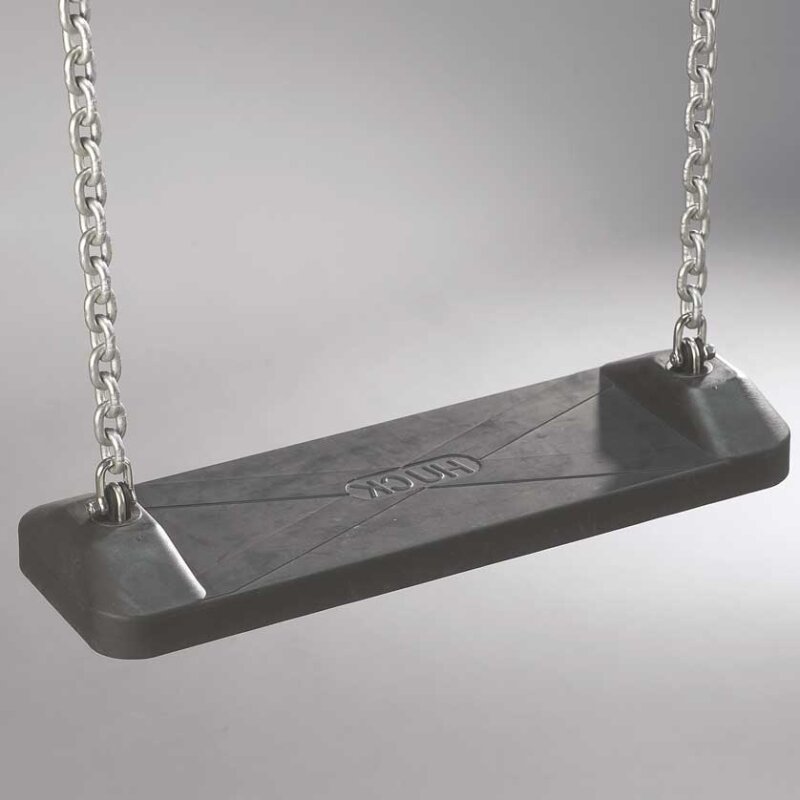 Sicherheitsschaukelsitz in schwarz mit 2 m Kette