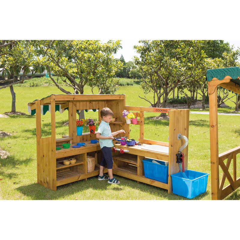 Outdoor-Snack Bar + Outdoor Spielküche mit Pumpe