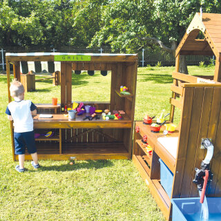 Outdoor-Snack Bar + Outdoor Spielküche mit Pumpe