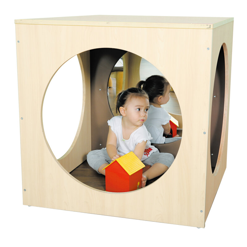 Spiegelwürfel mit 2 Spiegeln