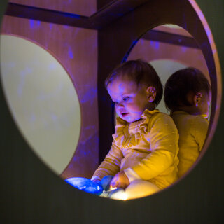 Spiegelwürfel mit 2 Spiegeln