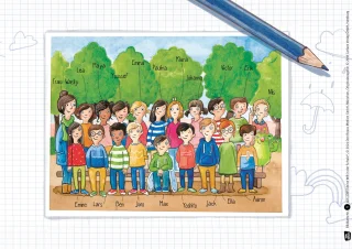 Kamishibai Karten - Das kleine WIR "Schule"