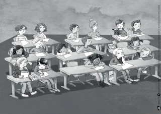 Kamishibai Karten - Das kleine WIR "Schule"