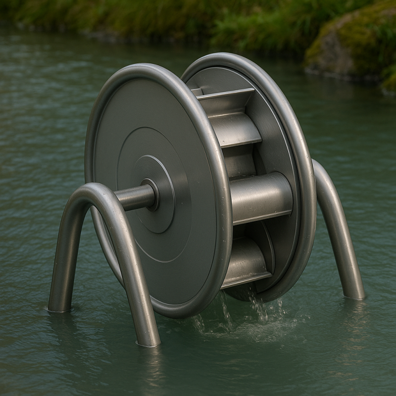 Wasserspiel-Wasserräder