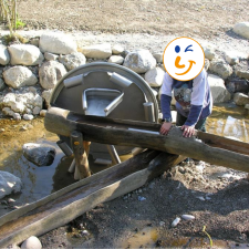 Wasserspiel-Wasserräder