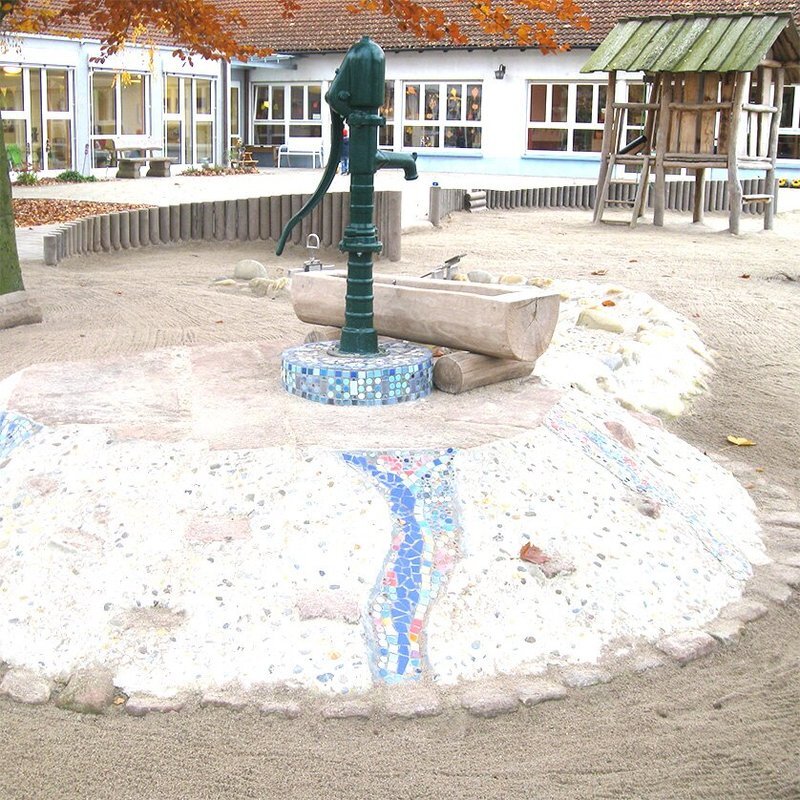 Handschwengelpumpe für Matschanlagen (ohne Ständer)