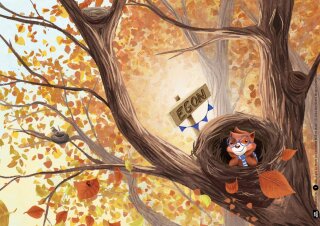 Egon Eichhorn und der wilde Müll im Wald. Kamishibai Bildkartenset