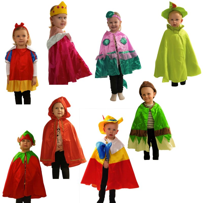 Kostüm-Set - kleine Märchenwelt - 8-teilig