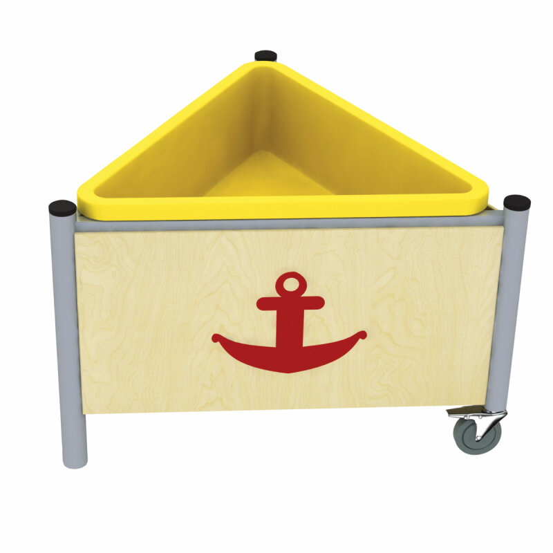 Mobiler Matschtisch, dreieckig