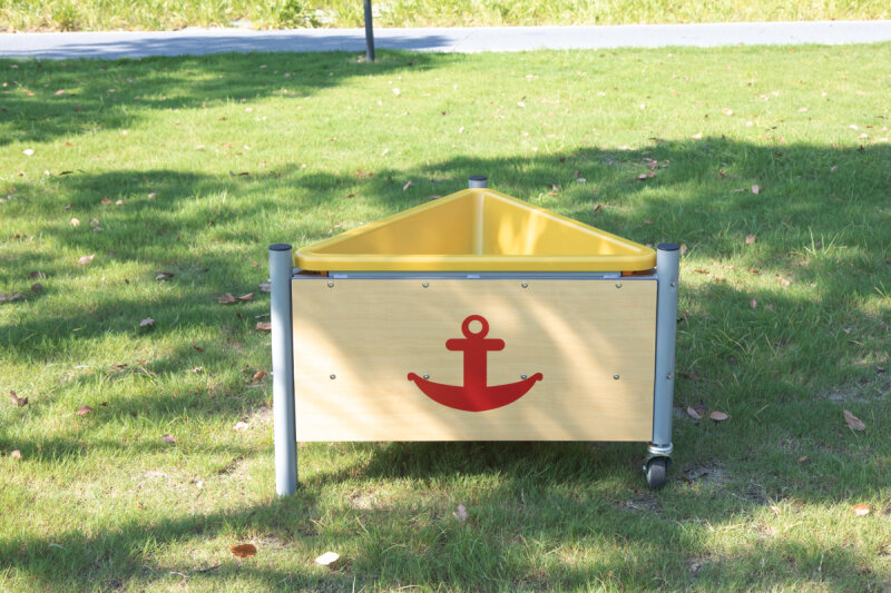 Mobiler Matschtisch, dreieckig