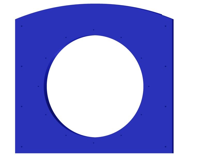 Anschlusspaneel für Röhrenrutschen und Kriechtunnel