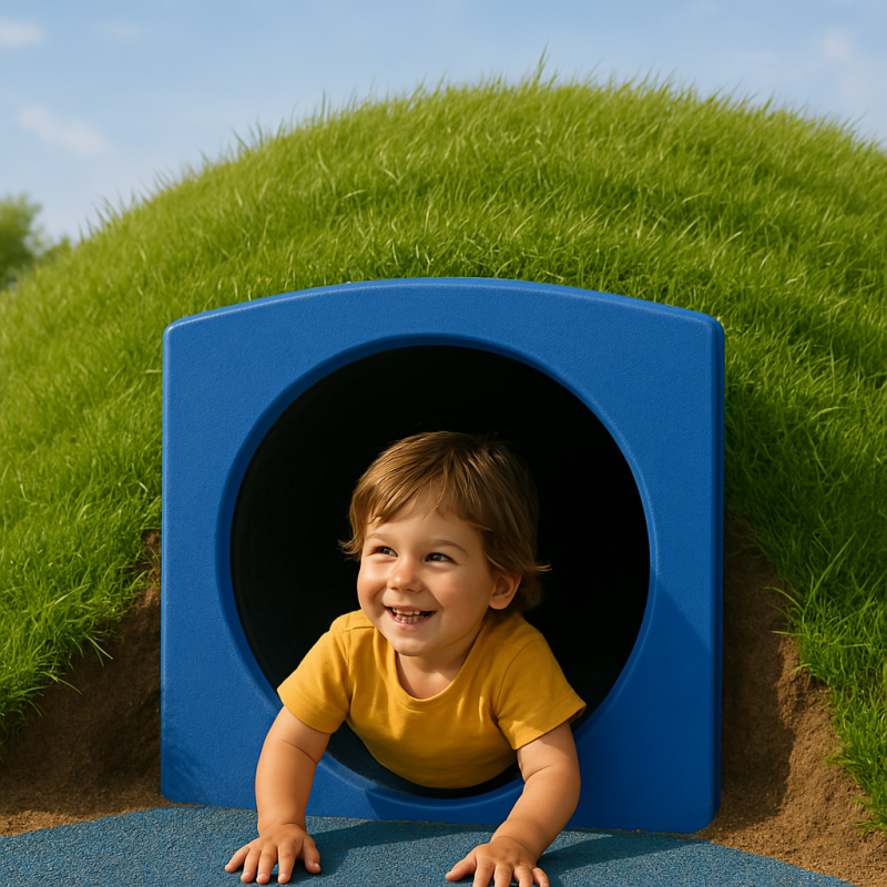 Anschlusspaneel für Röhrenrutschen und Kriechtunnel