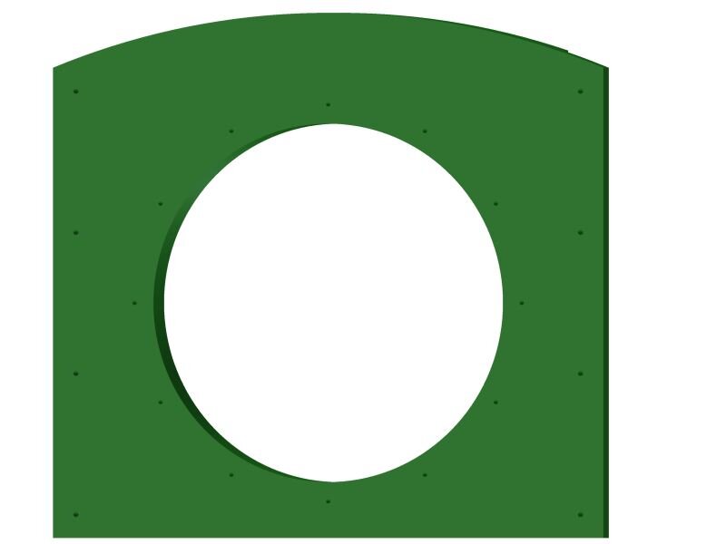 Anschlusspaneel für Röhrenrutschen und Kriechtunnel