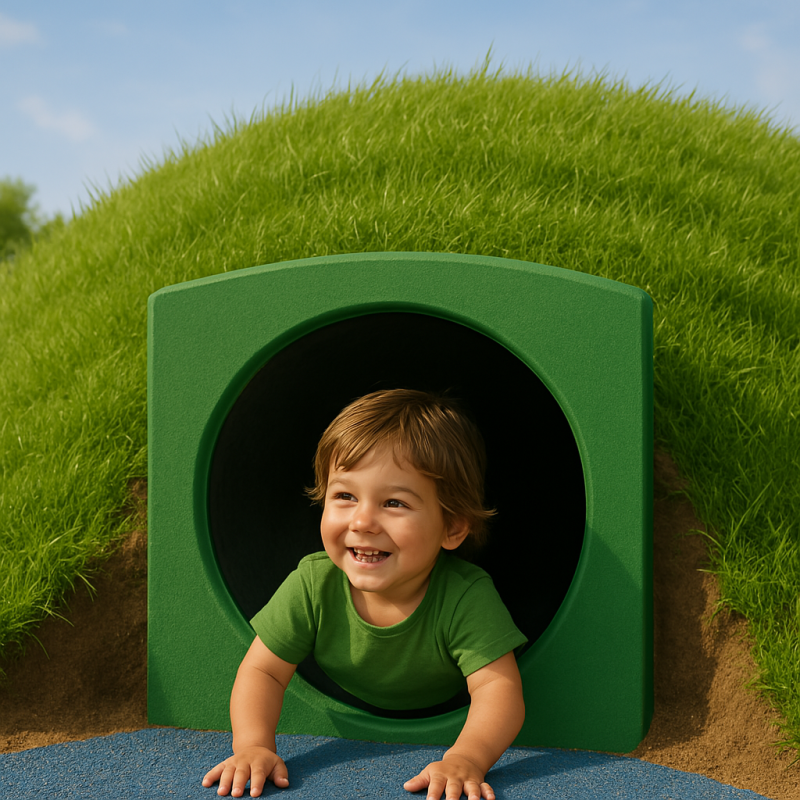 Anschlusspaneel für Röhrenrutschen und Kriechtunnel