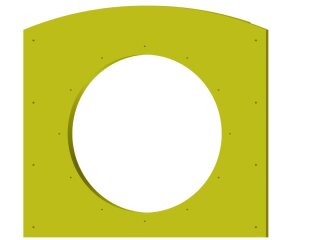 Anschlusspaneel für Röhrenrutschen und Kriechtunnel