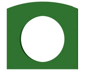 Anschlusspaneel für Röhrenrutschen und Kriechtunnel