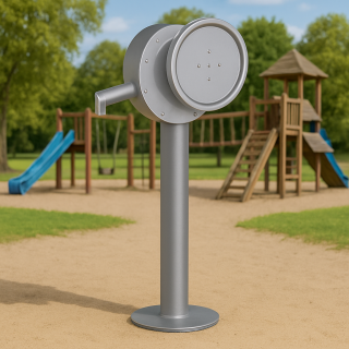 Wasserpumpe mit Kurbel aus Edelstahl