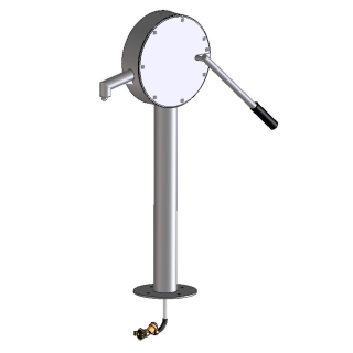 Wasserpumpe mit Hebel / Schwengel aus Edelstahl