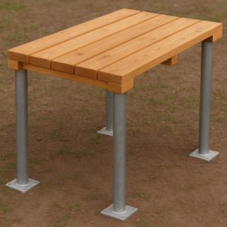 Podest für Rutsche ohne Geländer