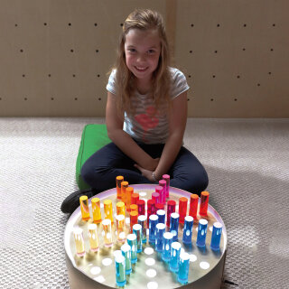 Acryl-Zylinder verschiedene Längen 30er Set