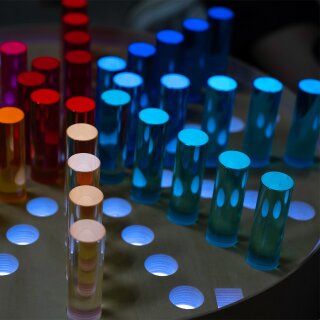 Acryl-Zylinder verschiedene Längen 30er Set