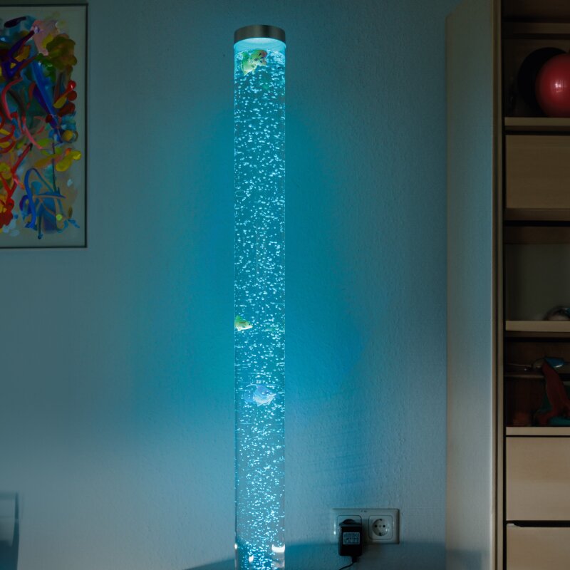 Wassersäule Wonderworld groß inkl. Schwimmfische
