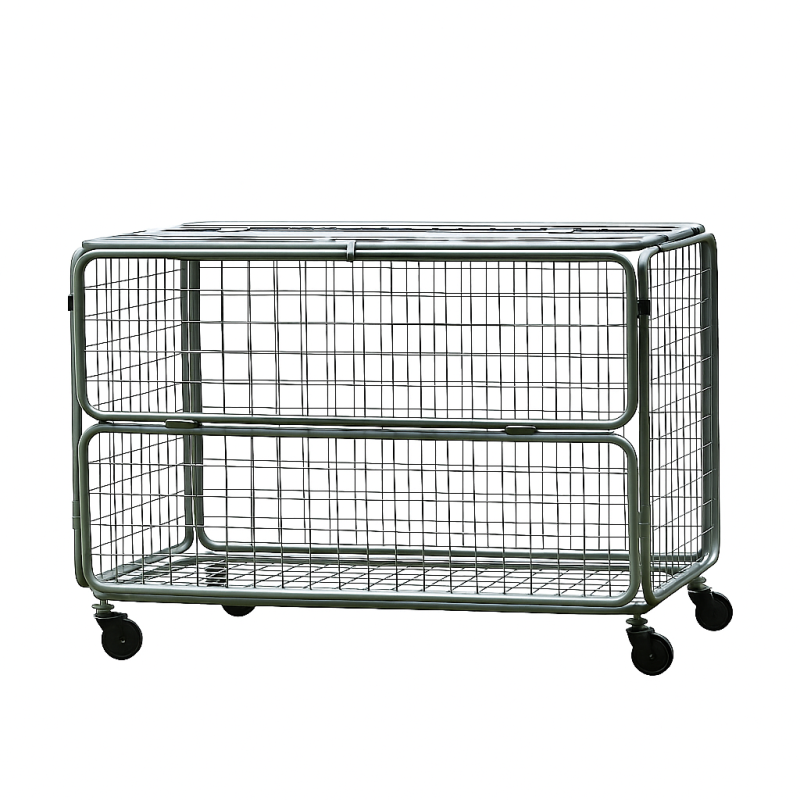 Praktischer Transportwagen in silber