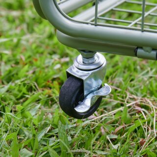 Praktischer Transportwagen in silber