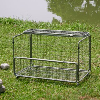 Praktischer Transportwagen in silber