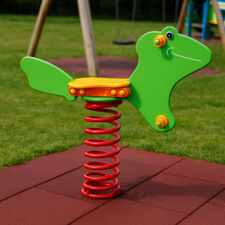 Federwipptier Frosch