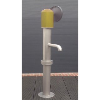 Handradpumpe aus Edelstahl inkl. Anschlussgarnitiur