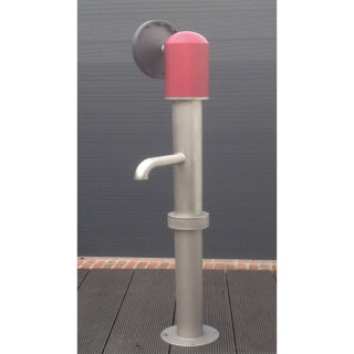 Handradpumpe aus Edelstahl inkl. Anschlussgarnitiur