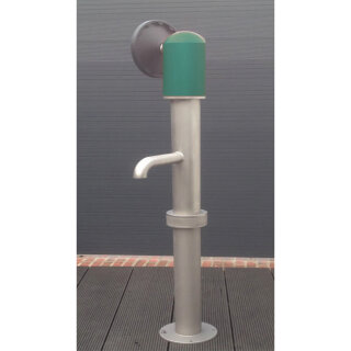 Handradpumpe aus Edelstahl inkl. Anschlussgarnitiur