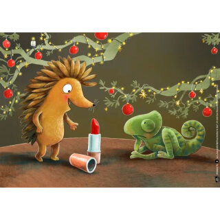 Kamishibai Karten Das große Weihnachtsfest im Zoo