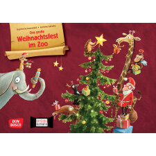 Kamishibai Karten Das große Weihnachtsfest im Zoo
