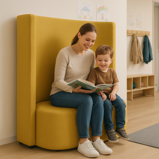 Akustiksofa Eden mit Webstoff Kaluna