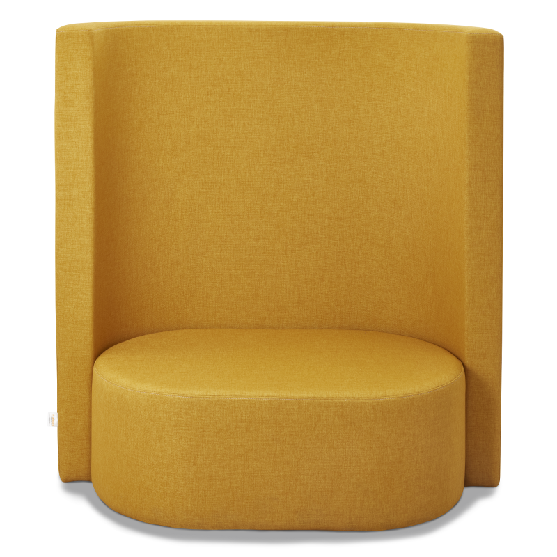 Akustiksofa Eden mit Kunstleder und Webstoff Eden/Kaluna