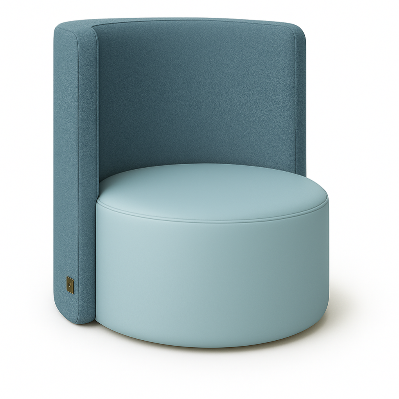 Akustiksessel Oase mit Kunstleder und Webstoff Eden/Kaluna