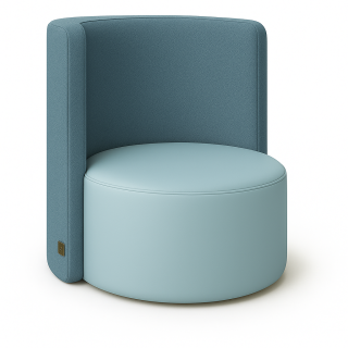 Akustiksessel Oase mit Kunstleder und Webstoff Eden/Kaluna