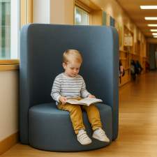 Akustiksessel Oase mit Kunstleder und Webstoff Eden/Kaluna