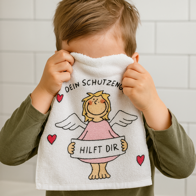 Zauberhandtuch Schutzengel mit Geschichte