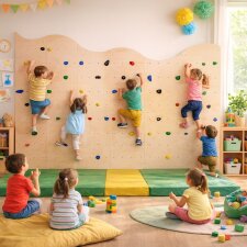 Kita Kletterwand „Welle Natur, 6-tlg."