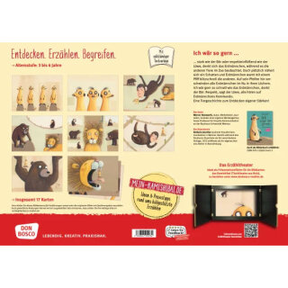 Kamishibai Karten Ich wär so gern ... dachte das Erdmännchen.