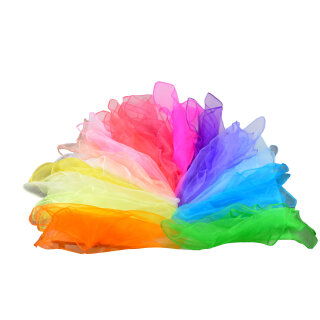 Extra große Chiffontücher in 15 Pastell Farben 60 x 60 cm