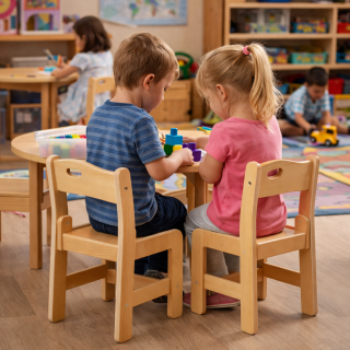 Kindergartenstuhl Sitzhöhe 35 cm