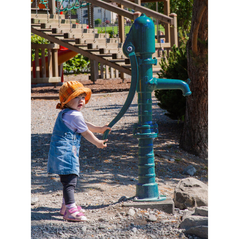 Handschwengelpumpe für Matschanlagen (ohne Ständer) inkl. Anschlussgarnitur