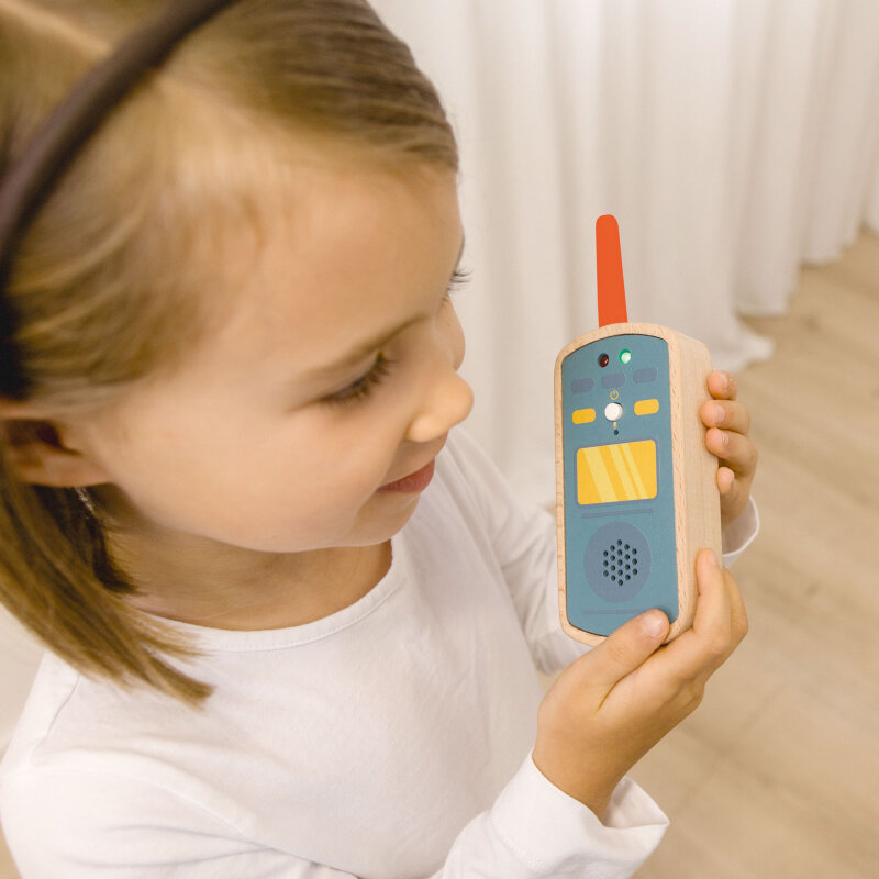 Walkie Talkies aus Holz 2er Set