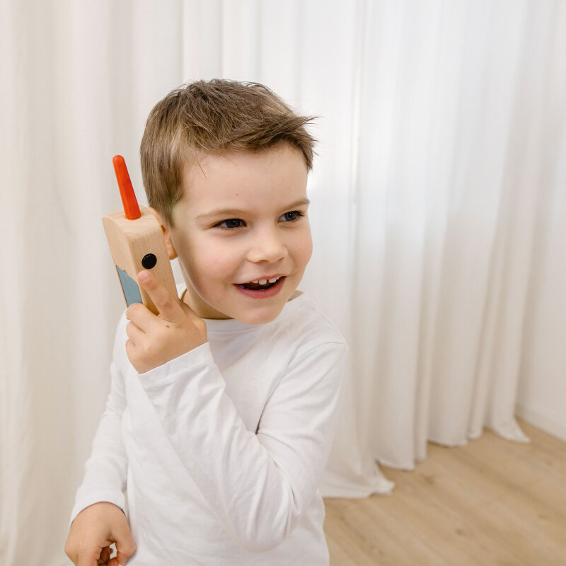 Walkie Talkies aus Holz 2er Set