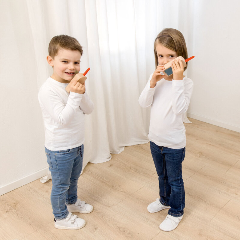 Walkie Talkies aus Holz 2er Set